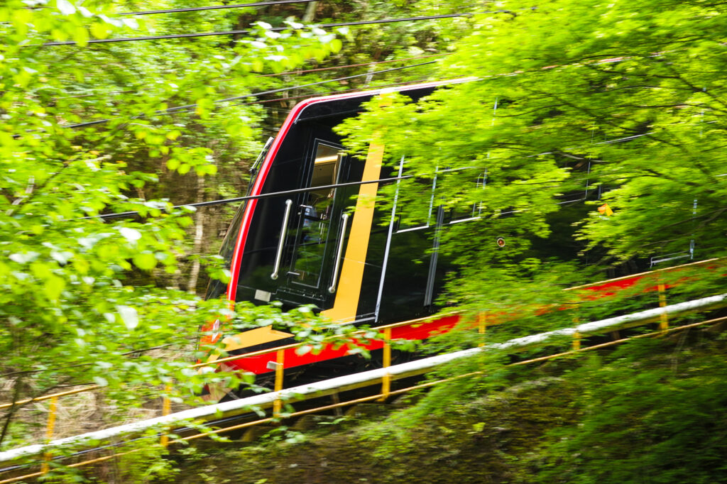 高野山　ケーブルカー　不動坂ルート